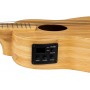 Cascha HH-2312E Bamboo Series Укулеле сопрано со звукоснимателем, с чехлом, цвет натуральный