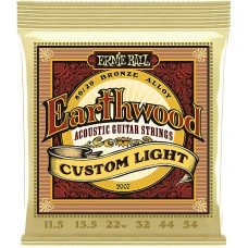 ERNIE BALL 2007 Earthwood 80/20 Bronze Custom Light 11.5-54 - Струны для акустической гитары