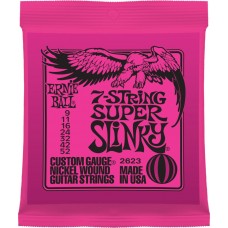 Ernie Ball 2623 струны для 7стр. электрогитары Nickel Wound Super Slinky 7 (9-11-16-24w-32-42-52)