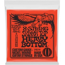 Ernie Ball 2624 струны для электрогитары 8-STRING SLINKY SKINNY TOP HEAVY BOTTOM