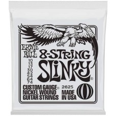 Ernie Ball 2625 струны для 8 струнной электрогитары Nickel Wound Slinky 8 (10-13-17-30-42-54-64-74)