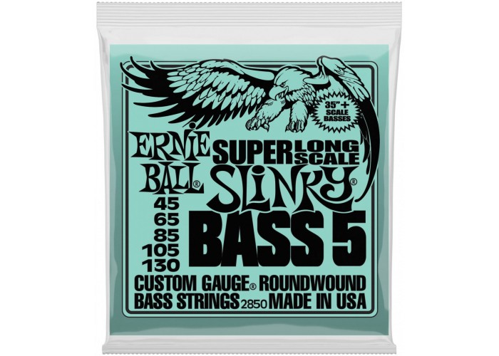 Ernie Ball 2850 струны для 5-cтрунной бас-гитары Nickel Bass SLS Slinky 5 (45-65-85-105-130)