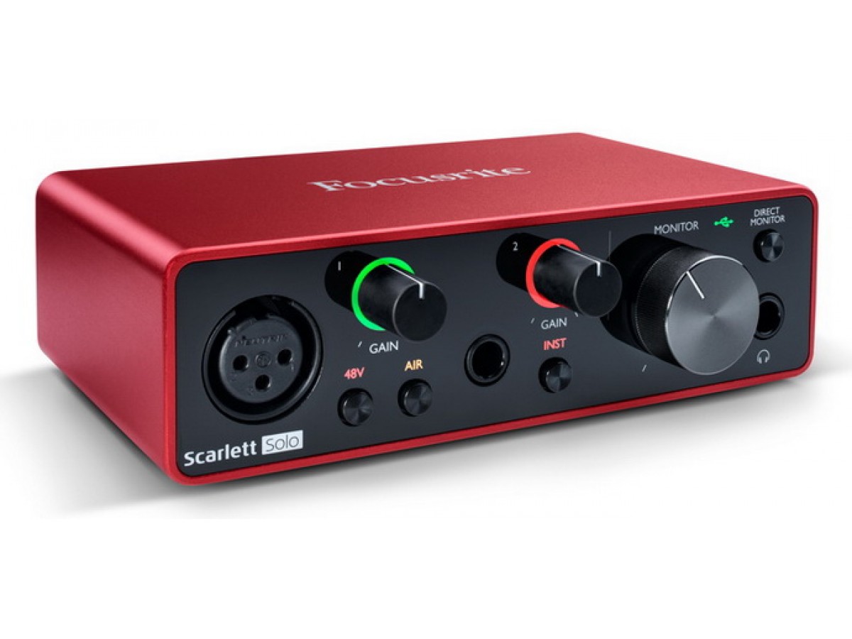 Focusrite Scarlett Solo 3rd Gen - новое переиздание популярного звукового интерфейса