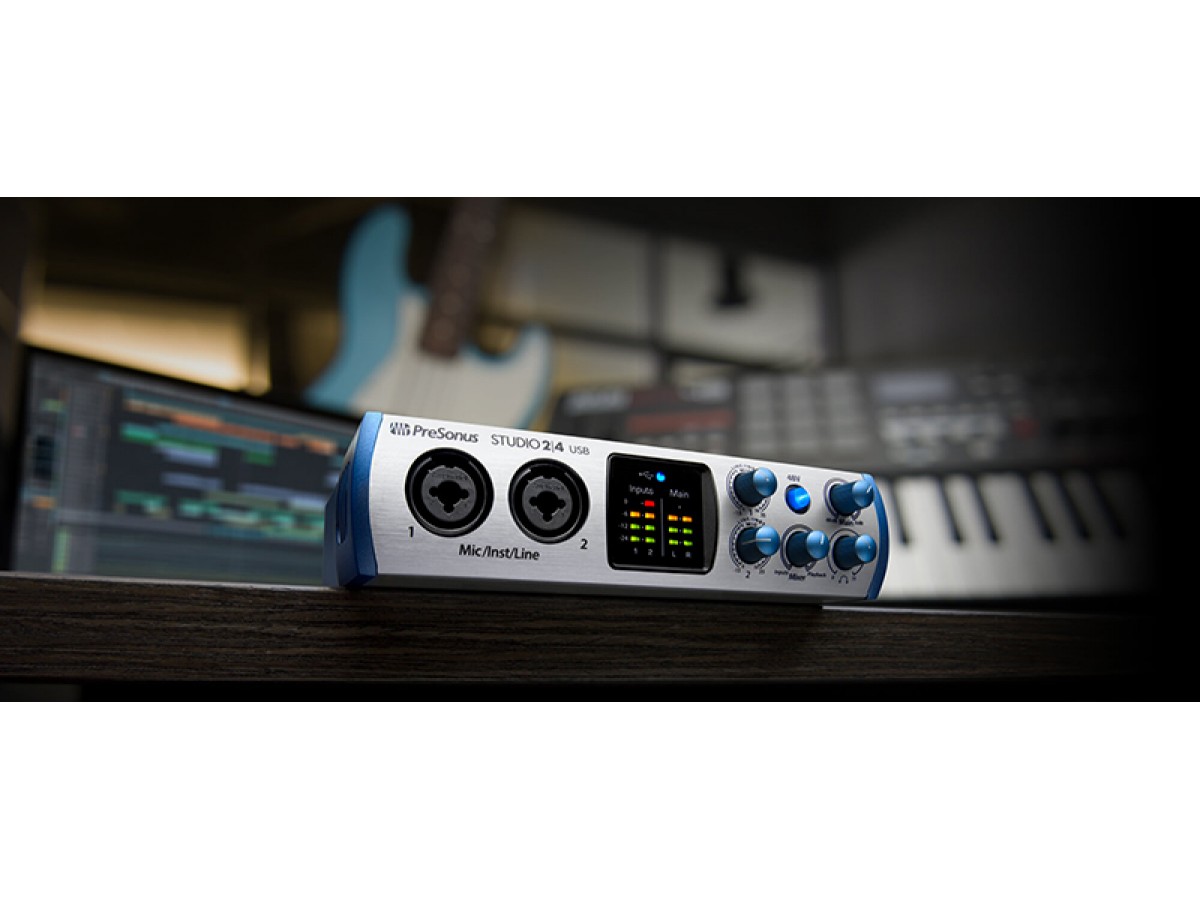 PreSonus Studio 2|4 – недорогой USB-интерфейс из серии Studio