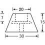 ADAM HALL 4901 - ножка резиновая, D 30х15 мм