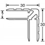 ADAM HALL 6106 - профиль угловой алюминиевый 30х30 мм (паз 7 мм), длина 4 м (цена за 1 м)