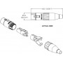 Amphenol AC3FB - Разъем XLR кабельный мама , 3 конт., гнездо