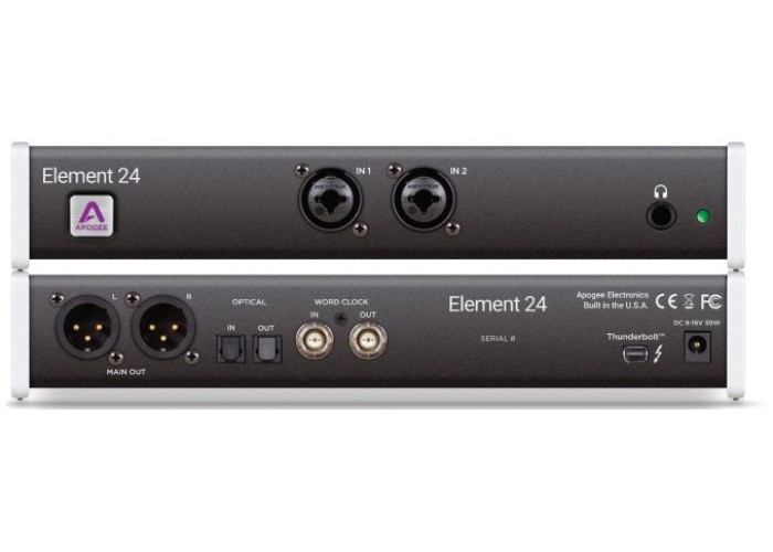 Apogee Element 24 интерфейс Thunderbolt мобильный 22-канальный, 192 кГц