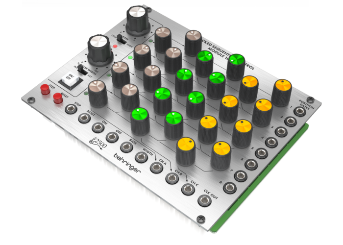 Behringer CLOCKED SEQUENTIAL CONTROL MODULE 1027 секвенсор на 3 канала / 8 шагов, модуль Eurorack