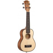 Cascha HH-2152 Spruce Series Укулеле концертный, с чехлом, учебником, цвет натуральный