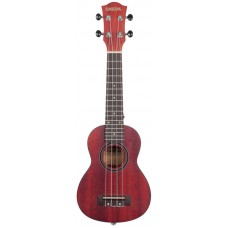 Cascha HH-2263 Mahogany Series Укулеле сопрано, с чехлом, красный