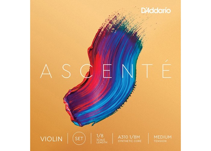 D'Addario A310-1/8M Ascente Комплект струн для скрипки 1/8, среднее натяжение