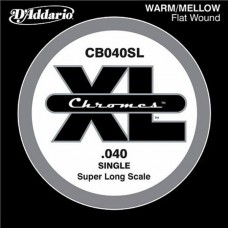 D'Addario CB040SL Chromes Bass Отдельная струна для бас-гитары, 040, Super Long Scale