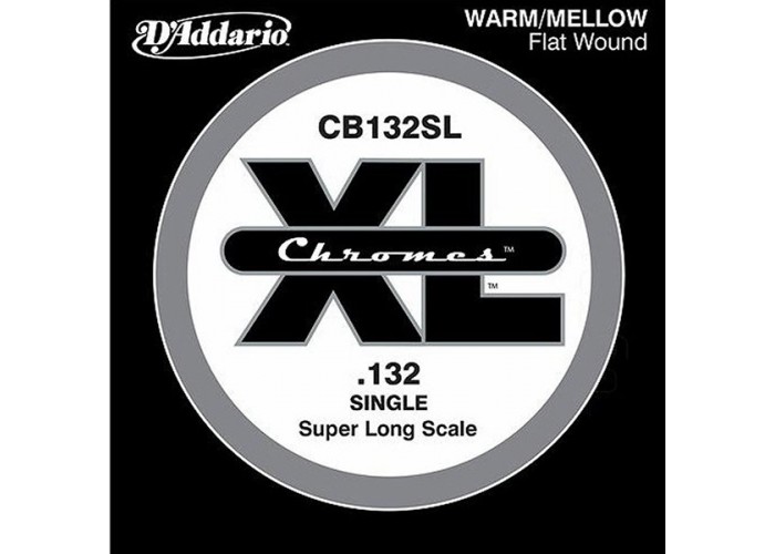 D'Addario CB132SL Chromes Bass Отдельная струна для бас-гитары, 132, Super Long Scale