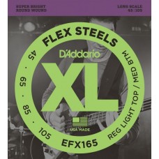 D'ADDARIO EFX165 струны для бас гитары Custom Light, 45-100