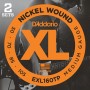 D'Addario EXL160TP Nickel Wound Струны для бас-гитары, Medium, 50-105, 2 комплекта, Long Scale