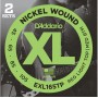 D`Addario EXL165TP Nickel Wound Струны для бас-гитары, Custom Light, 45-105, 2 комплекта, Long