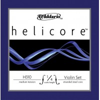 D'Addario H310-1/4M Helicore Комплект струн для скрипки размером 1/4, среднее натяжение