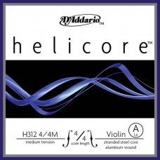 D'Addario H312-4/4M-B10 Helicore Отдельная струна А/Ля для скрипки размером 4/4, ср. натяж, 10шт