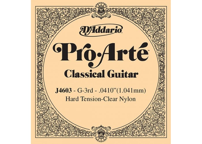 D'Addario J4603 Pro-Arte Отдельная 3-я струна для классической гитары, нейлон, сильное натяжение