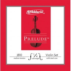 D'Addario J810-1/4M-B10 Prelude Струны для скрипки размером 1/4, среднее натяжение, 10 комплектов