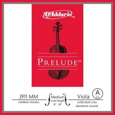 D'Addario J911-MM Prelude Отдельная струна Ля/A для альта среднего размера, среднее натяжение