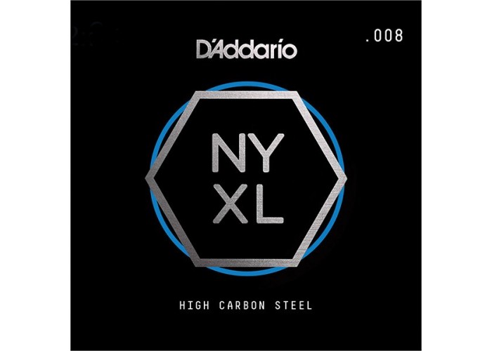 D'Addario NYS008 NYXL Отдельная струна для гитары, сталь, .008