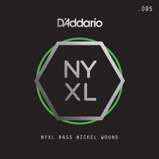 D'Addario NYXLB095 NYXL Отдельная струна для бас-гитары, никелированная, 095