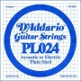 D'ADDARIO PL024 - Plain Steel одиночная струна .024