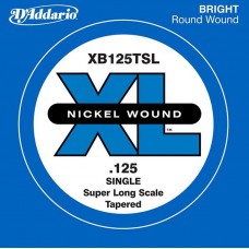 D'Addario XB125TSL Nickel Wound Tapered Отдельная струна для бас-гитары, .125, Super Long Scale