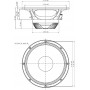 EIGHTEEN SOUND 12ND930/8 - 12'' динамик НЧ, неодим, 8 Ом, 500 Вт AES, 98 дБ, 46...4500 Гц