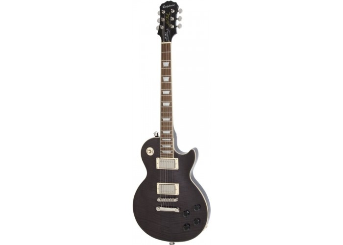 EPIPHONE LES PAUL TRIBUTE PLUS 60's MIDNIGHT EBONY - электрогитара с кейсом