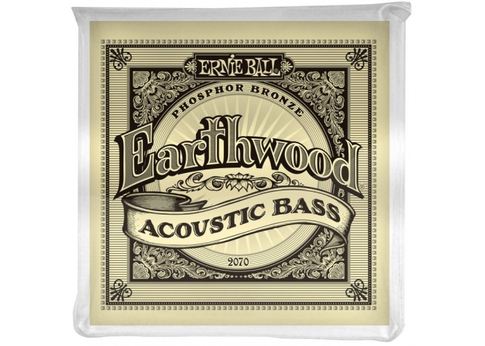 Ernie Ball 2070 струны для акустической бас-гитары Earthwood Phosphor Bronze Acoustic Bass (45-95)