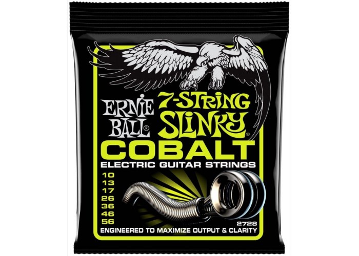 Ernie Ball 2728 Cobalt Regular Slinky 7 - струны для 7 стр. электрогитары (10-56)