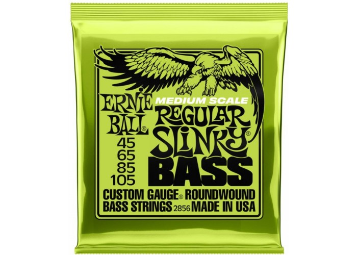 ERNIE BALL 2856 Regular Slinky Short Scale 45-105 - Струны для бас-гитары