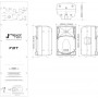 FBT JMAXX 112A - двухполосная, активная акустическая система, НЧ 700 Вт + ВЧ 200 ВТ