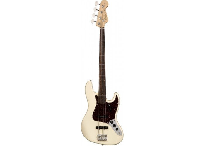 Fender American Original '60s Jazz Bass®, Rosewood Fingerboard, Olympic White Бас-гитара с кейсом