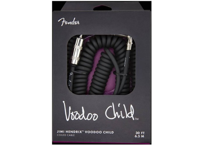 FENDER HENDRIX VOODOO CHILD CABLE BLACK Гитарный кабель jack-jack, 9м