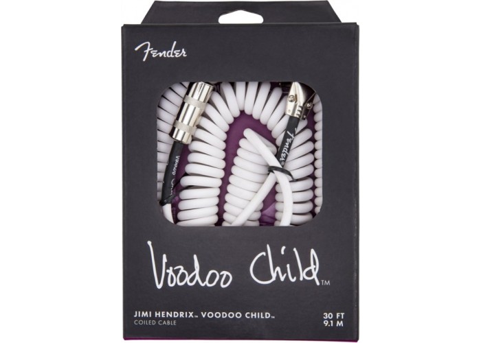 FENDER HENDRIX VOODOO CHILD CABLE WHITE Гитарный кабель jack-jack, 9м