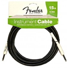 FENDER PERFORMANCE SERIES INSTRUMENT CABLE 15' BLACK инструментальный кабель 4,5м