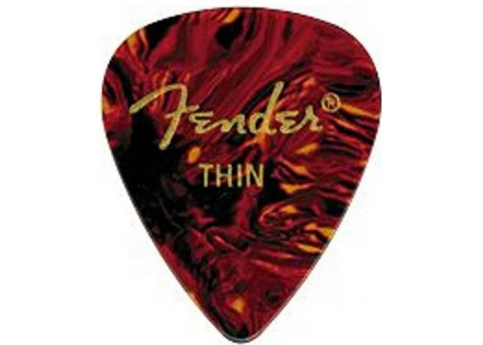 FENDER PICK - CLASSIC CELLULOID SHELL THIN - медиатор