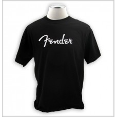 FENDER SPAGHETTI LOGO TEE BLK L футболка с логотипом Fender Spaghetti