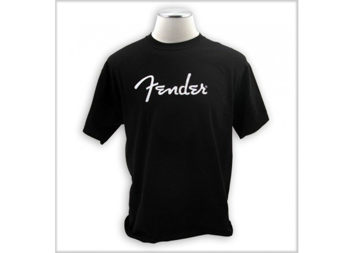 FENDER SPAGHETTI LOGO TEE BLK L футболка с логотипом Fender Spaghetti