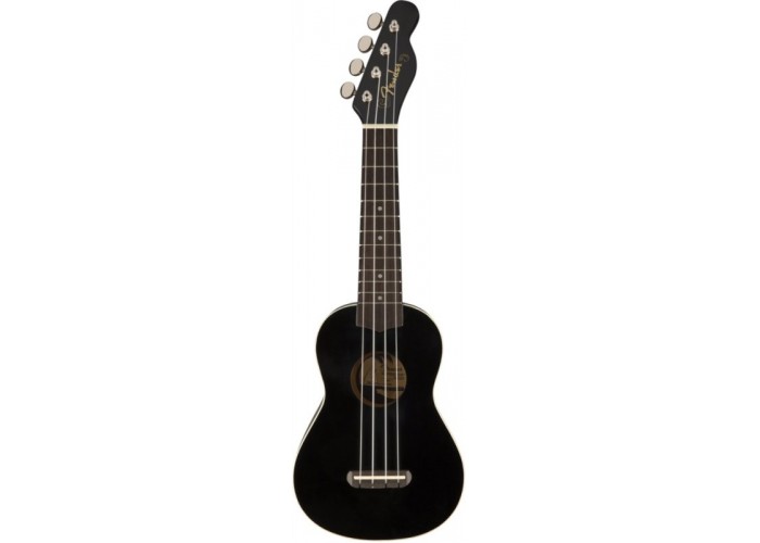 FENDER UKULELE VENICE BLACK укулеле сопрано