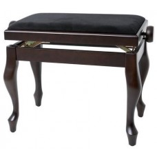 GEWA Piano Bench Deluxe Classic Rosewood Matt банкетка палисандр матовый гнутые ножки верх черный