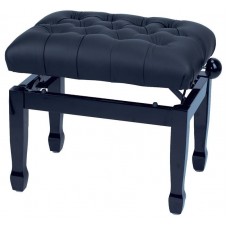 GEWA Piano Bench Deluxe XL Black Highgloss банкетка черная глянцевая сиденье искуственная кожа