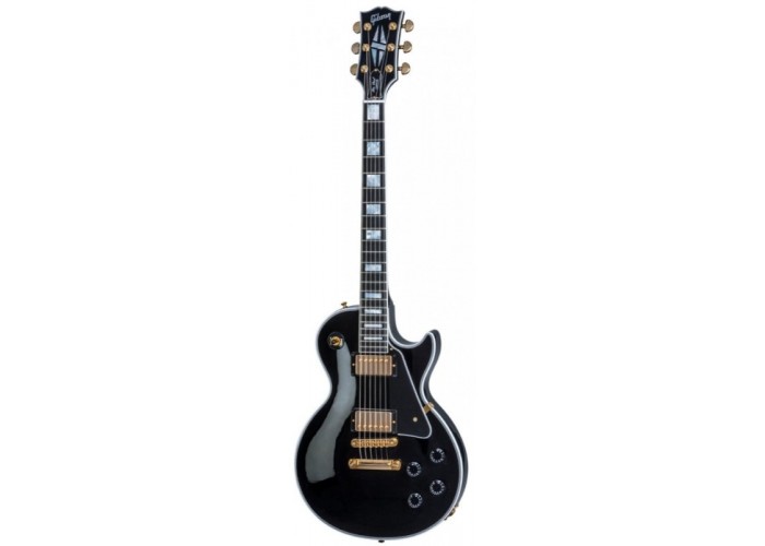 GIBSON CUSTOM LES PAUL CUSTOM EBONY LIMITED RUN электрогитара с кейсом