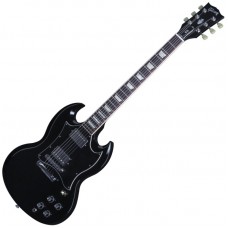 GIBSON SG Standard 2016 T Ebony Chrome - электрогитара формы SG, чехол в комплекте