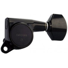 GOTOH SG381-07-B-L3+R3 Колки для гитары 3+3, черные