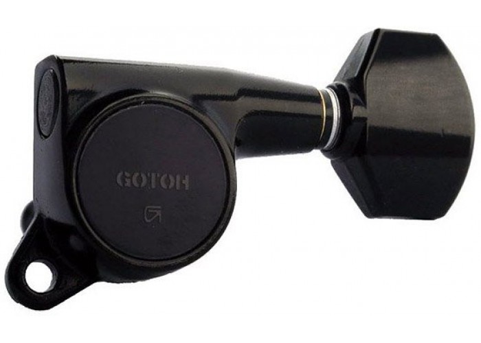 GOTOH SG381-07-B-L3+R3 Колки для гитары 3+3, черные